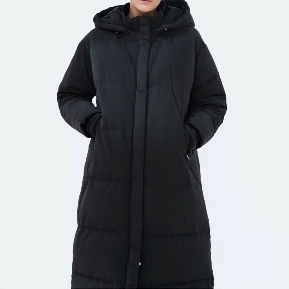 ZARA 100% DOWN FEATHER OVERSIZED HOODED PUFFER PARKA COAT
